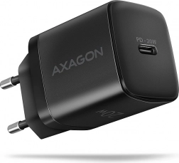 Sieťová nabíjačka AXAGON 20W USB‑C PD, čierna