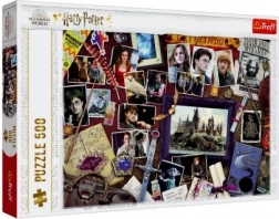 Puzzle Harry Potter 500 dielikov Pamiatky z Rokfort Trefl