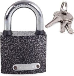 Visiaci zámok 50 mm s kaleným oblúkom a 3 kľúčmi