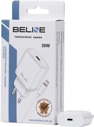 Sieťová nabíjačka 30W GaN USB‑C s káblom Lightning – Biela