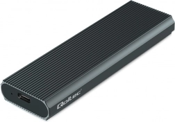 Hliníková externá klietka pre M.2 NVMe SSD, USB 3.1 Gen2 10 Gb/s, až 4 TB, grafit