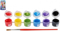 Creatoys farby na textil 12 farieb so štetcom