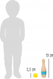 Drevené kolky SMALL FOOT Active – sada pre deti