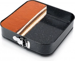 Rozpínacia granitová štvorcová forma na pečenie 28 × 28 × 6,8 cm