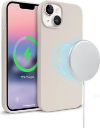 Magnetický kryt na iPhone 14/13 MagSafe v kamennej béžovej farbe