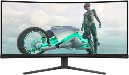 Zakrivený 34" herný monitor VA, 180 Hz, HDMI x2, DP x2