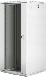 Nástenná inštalačná skriňa 19'' 27U 600x600 mm šedá sklenené dvere
