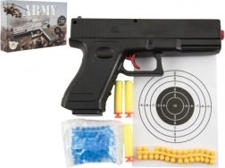 Pištoľ na guličky 20 cm s vodnými guličkami a penovými nábojmi