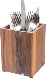 Drevený stojan na kuchynské náradie River z akáciového dreva