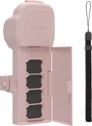 Ochranné puzdro Sunnylife s popruhom a šnúrkou na krk pre DJI Osmo Pocket 3 – ružové