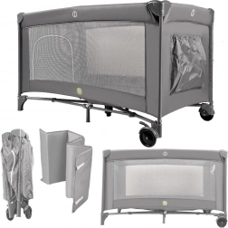 Cestovná detská postieľka 60 × 120 cm so skladacím rámom a matracom