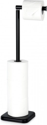 Voľne stojaci držiak na toaletný papier 56 cm – čierny VILDE