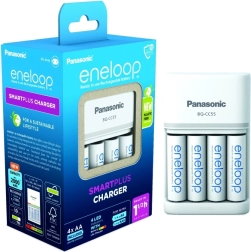 Eneloop nabíjačka Smart and Quick BQCC55 + 4x AA batérie