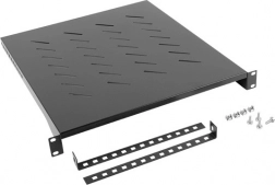 Polica do racku 19" 800mm 1U 483x500mm čierna