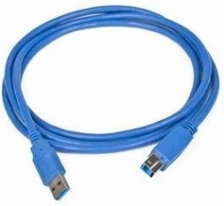 USB 3.0 kábel AB (AM–BM) 1,8 m modrý