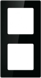 Dvojitý rámček pre vypínače Avatto (čierny)