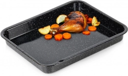 Smaltovaný obdĺžnikový pekáč 39,5 × 33,5 × 4,5 cm, 4 l