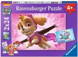 Ravensburger puzzle Paw Patrol Skye a Everest 2×24 dielikov