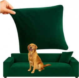 Poťah na rohovú pohovku RUHHY zelený 190-230 cm