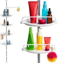 Rohová teleskopická sprchová polica RUHHY