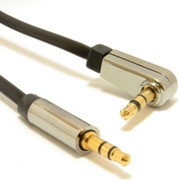 Stereo kábel 3,5 mm jack 1,8 m s pravouhlým konektorom