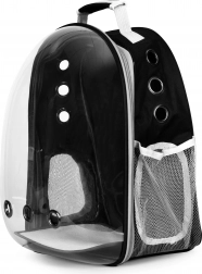 Batoh na prepravu domácich miláčikov s priehľadným čelným panelom