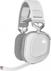 Corsair HS80 RGB Wireless herné bezdrôtové slúchadlá s priestorovým zvukom, biele - 1 kus