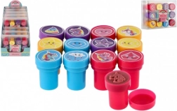 Samofarbiace pečiatky jednorožec, sada 12 ks v krabičke