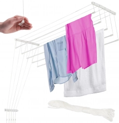 Stropný sušiak na bielizeň 180 cm, 5 tyčí