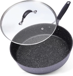 Granitová nepriľnavá panvica s pokrievkou 28 cm