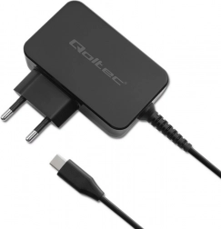 Qoltec GaN nabíjačka USB‑C 65W čierna
