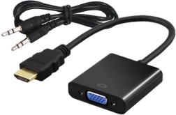 Adaptér HDMI (M) na VGA (F) s audio
