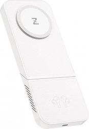 Bezdrôtová nabíjačka, INVZI, MGF7W, 3 v 1, 15 W (biela)