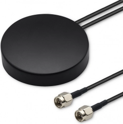 vonkajšia všesmerová GPS + 4G/GLONASS anténa s 2× SMA