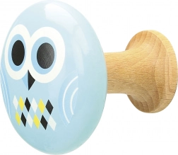 Drevené nástenné háčiky pre deti Sovička a Kosoštvorce