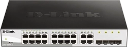 Gigabitový prepínač D-Link DGS-1210-16 so 16 GE portmi a 4 SFP