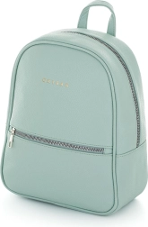 dámsky batoh z eko kože v mätovej farbe