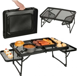 Skladací kempingový stôl s hliníkovou konštrukciou