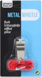Kovová športová píšťalka s remienkom