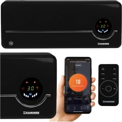 Vzduchová clona KAMINER AIRO s diaľkovým ovládaním a Wi‑Fi, 2000 W