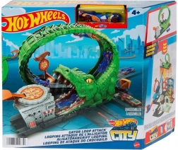 Hot Wheels tematická sada krokodílí slučka