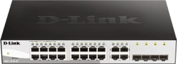 Gigabitový inteligentný prepínač DGS-1210-20/E s 16GE portami a 4 SFP