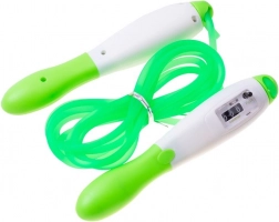 Profesionálne crossfitové švihadlo s počítadlom klikov – zelené