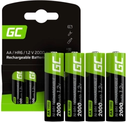 Nabíjateľné batérie AA 2000 mAh Green Cell Sticks (4 ks)