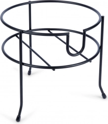 Kovový stojan pod nápojový dóz s kohútikom, čierny, 20 cm