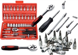 Sada nástrčných kľúčov 1/4" - 46 dielov v kufríku