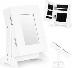 Šperkovnica so zrkadlom ModernHome, biela