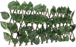 Rozťahovacia mriežka s umelými listami na balkón a terasu 290 × 60 cm