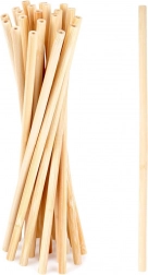 Bambusové opakovane použiteľné slamky 20 cm, sada 20 ks