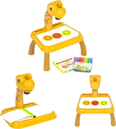 Projektor na kreslenie s motívom dinosaura, 12 fixiek a 24 predlôh